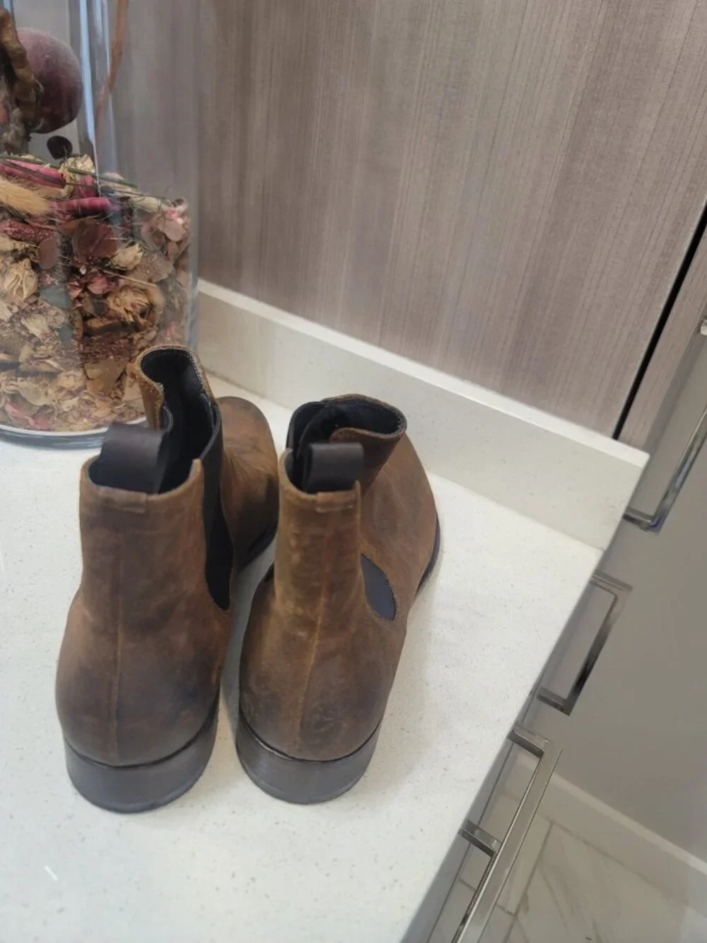 To Boot New York Suede Chelsea Boots Made In Italy Leather Size 11.5 Brown